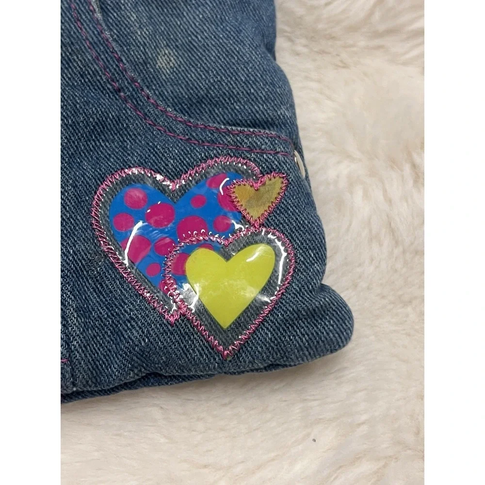 Y2K Barbie Kids Crossbody Bag Vtg 2002 Denim Pockets Patches Tote Girls